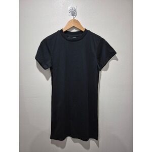 XS Y&R Black Cotton Polyester Blend Crew Neck Short Sleeve T-Shirt